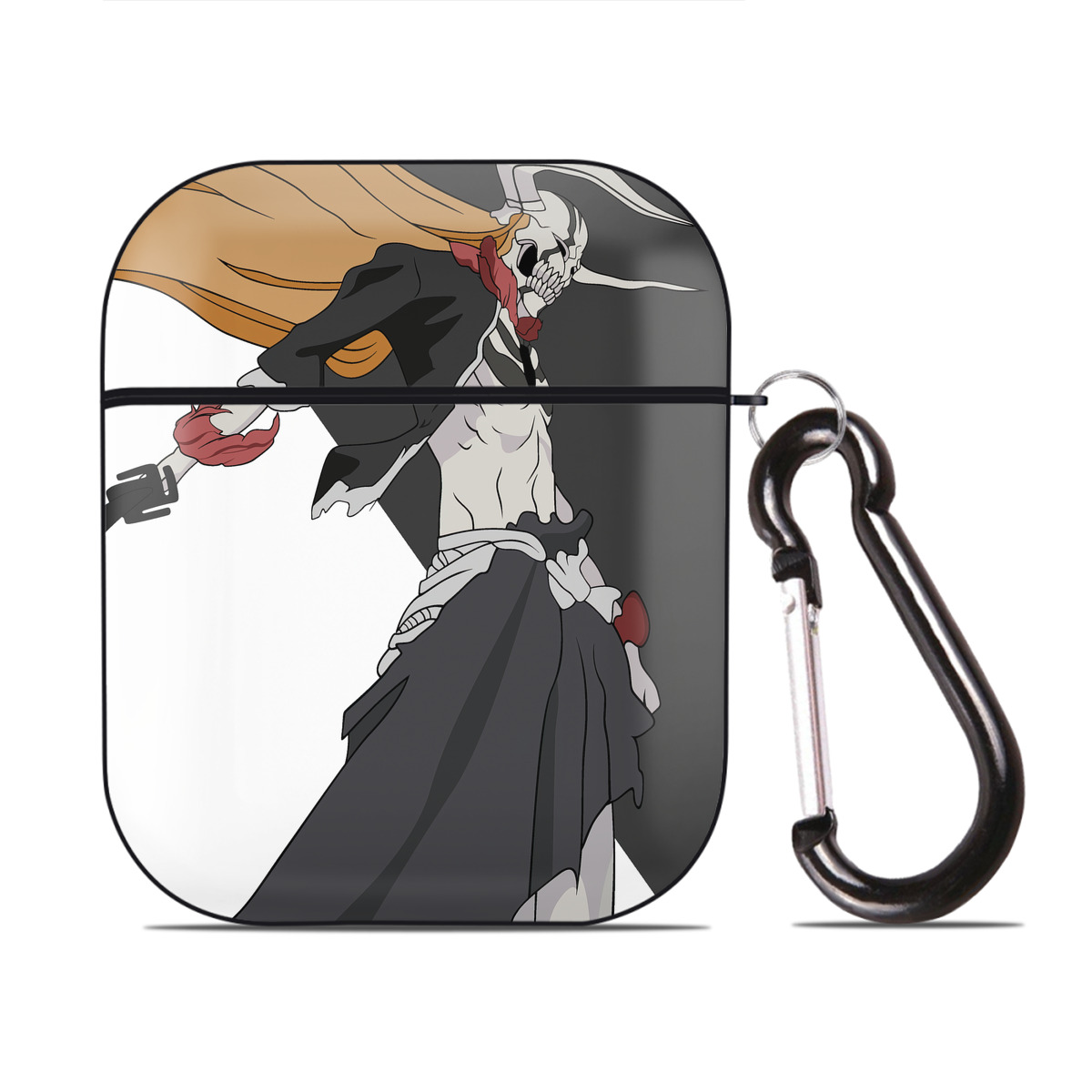 （画像用） ブリーチ BLEACH AirPods 第2世代保護ケース ハードシェル ブラック 耐衝撃・防指紋・カラビナ付き