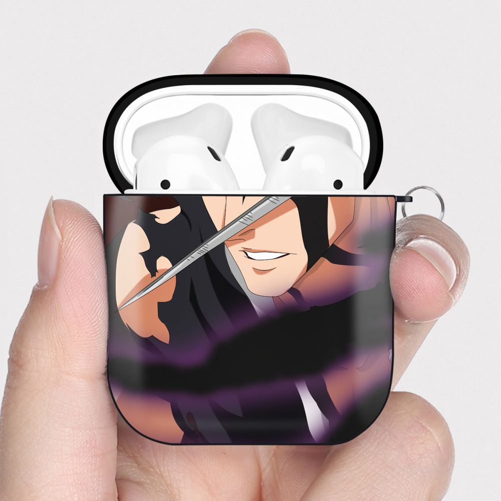 （画像用） ブリーチ BLEACH AirPods 第2世代保護ケース ハードシェル ブラック 耐衝撃・防指紋・カラビナ付き