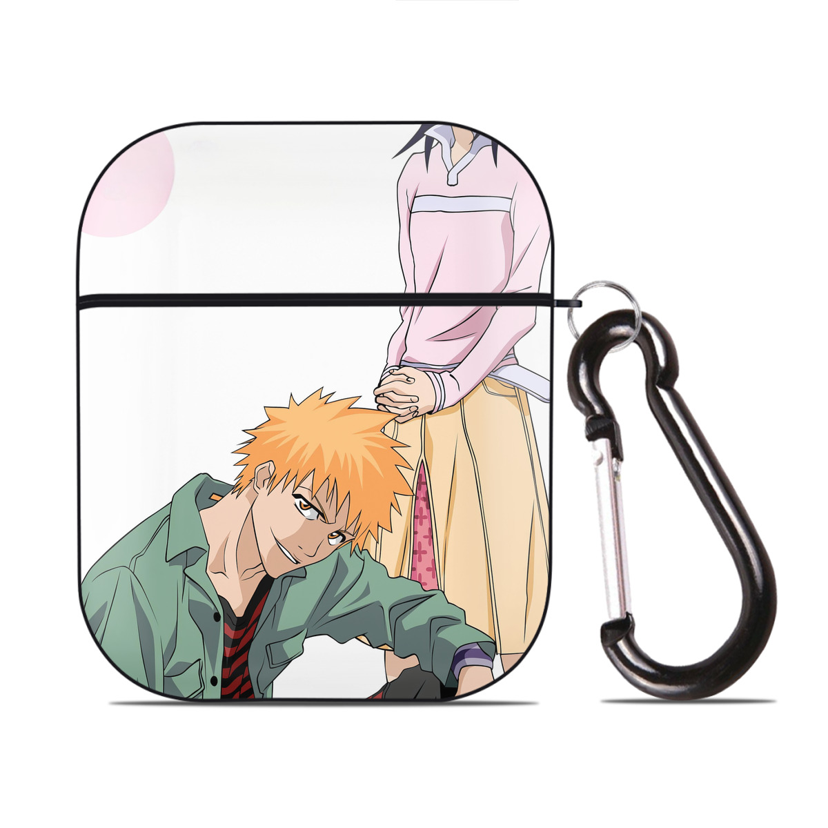 （画像用） ブリーチ BLEACH AirPods 第2世代保護ケース ハードシェル ブラック 耐衝撃・防指紋・カラビナ付き