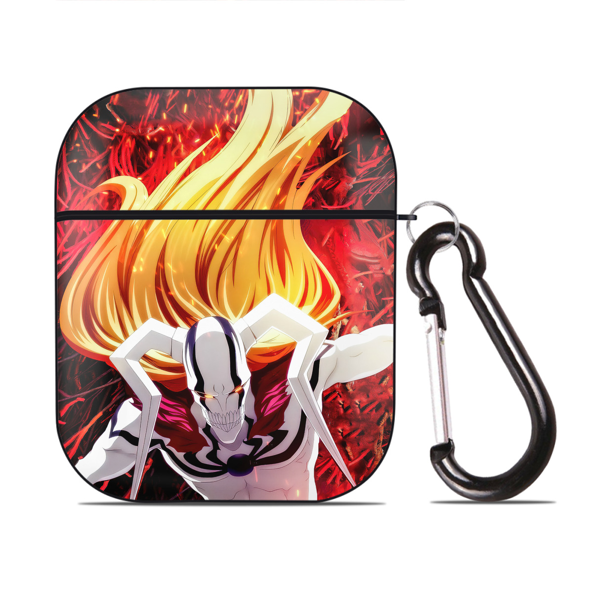 （画像用） ブリーチ BLEACH AirPods 第2世代保護ケース ハードシェル ブラック 耐衝撃・防指紋・カラビナ付き