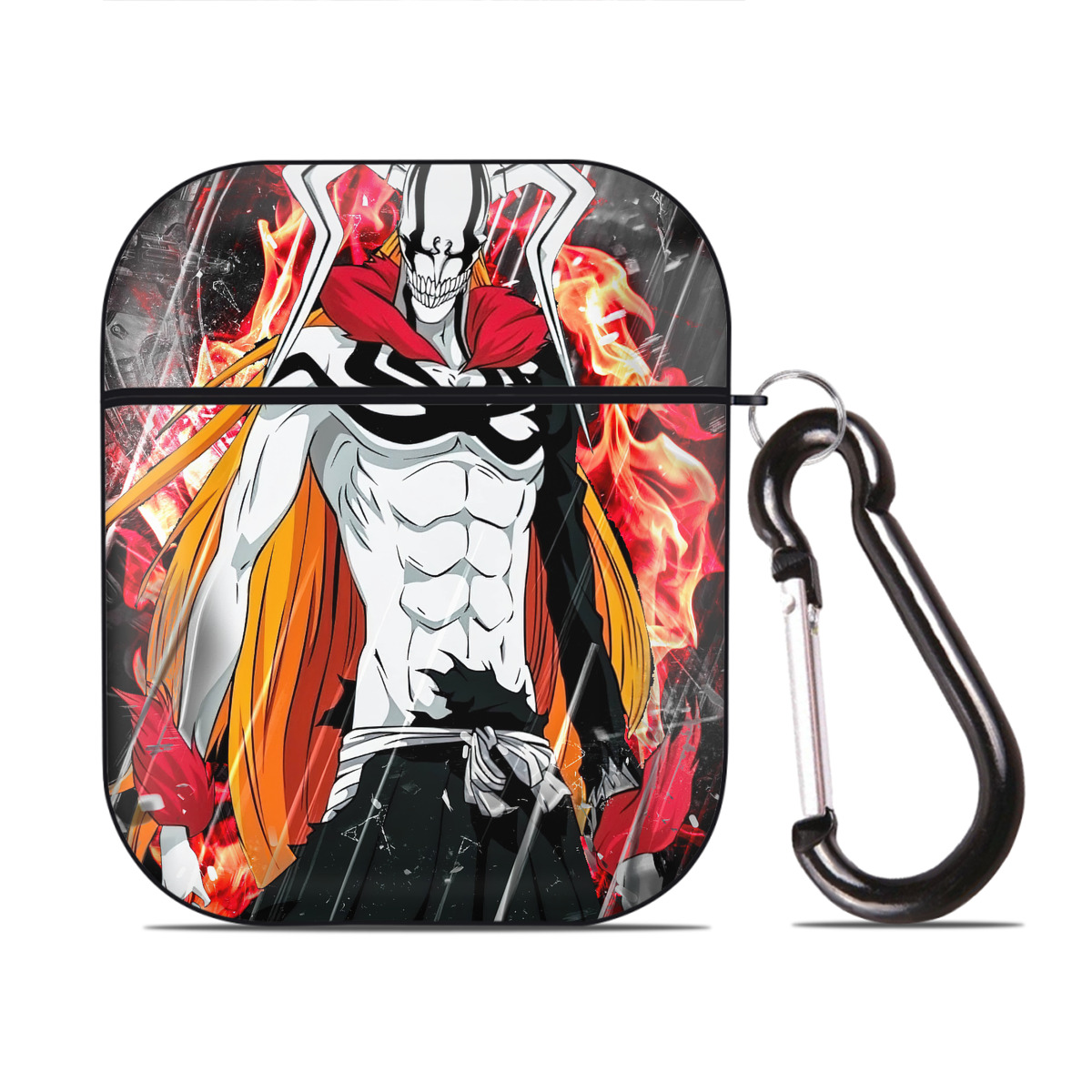 （画像用） ブリーチ BLEACH AirPods 第2世代保護ケース ハードシェル ブラック 耐衝撃・防指紋・カラビナ付き