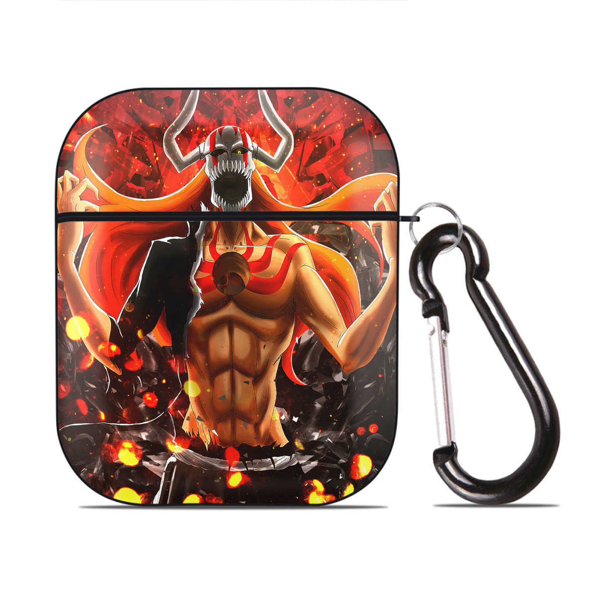 （画像用） ブリーチ BLEACH AirPods 第2世代保護ケース ハードシェル ブラック 耐衝撃・防指紋・カラビナ付き
