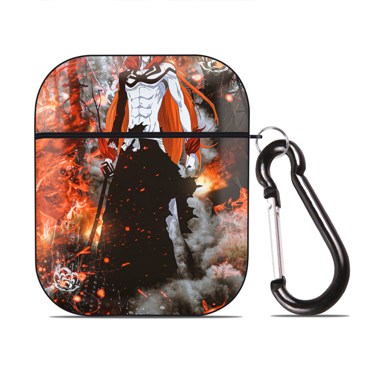（画像用） ブリーチ BLEACH AirPods 第2世代保護ケース ハードシェル ブラック 耐衝撃・防指紋・カラビナ付き