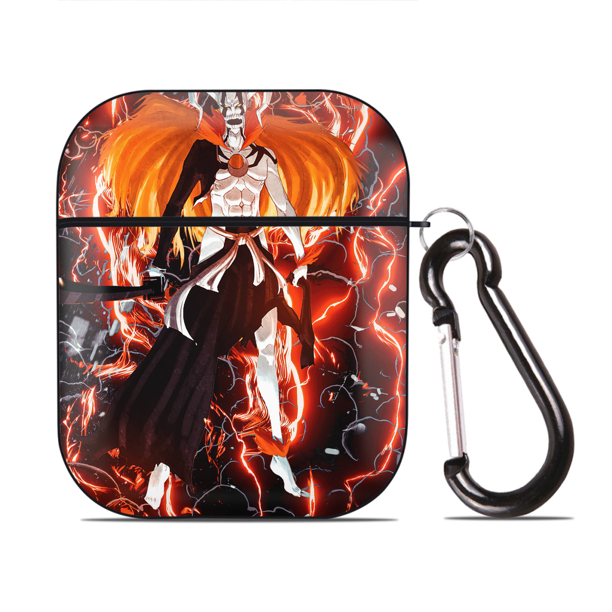（画像用） ブリーチ BLEACH AirPods 第2世代保護ケース ハードシェル ブラック 耐衝撃・防指紋・カラビナ付き
