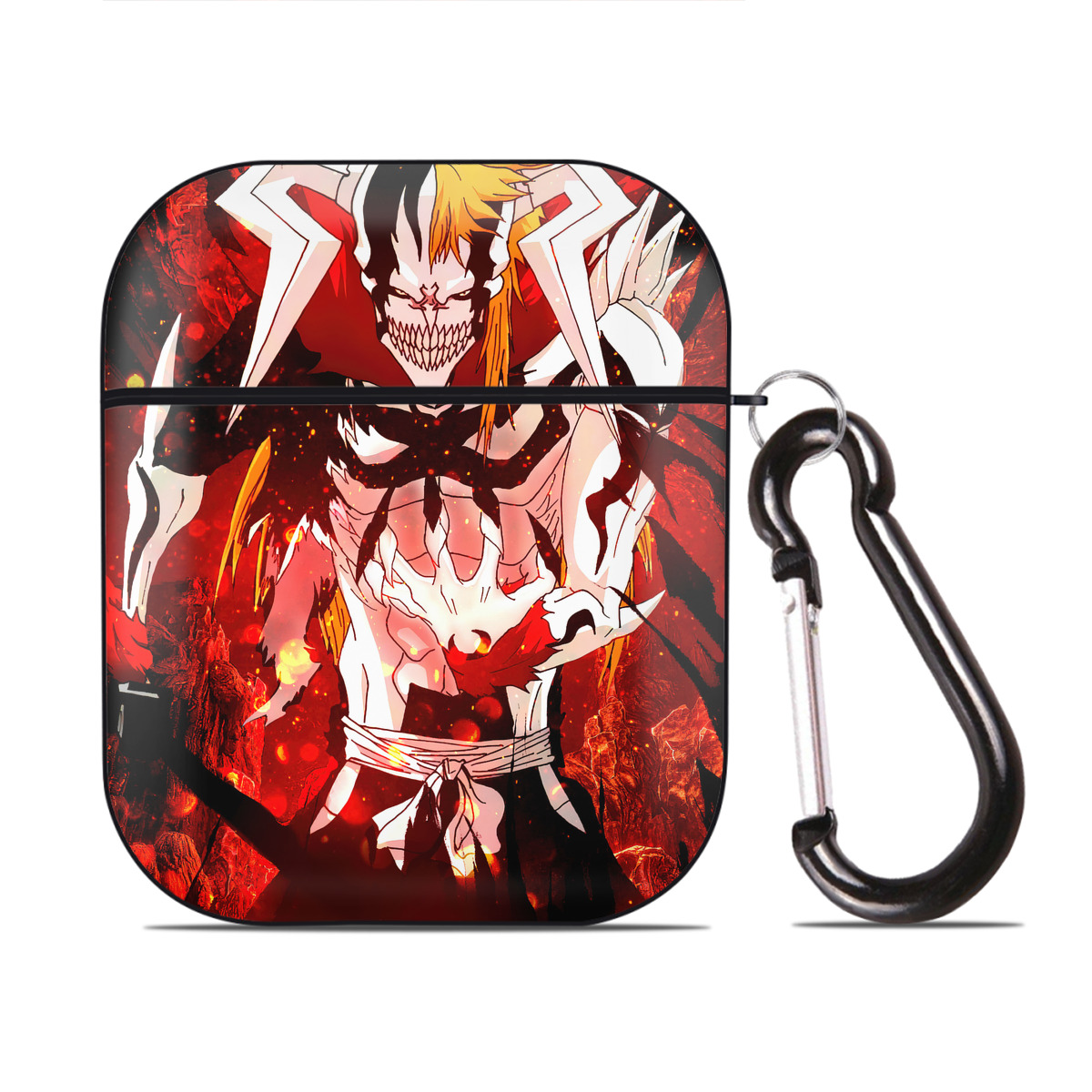 （画像用） ブリーチ BLEACH AirPods 第2世代保護ケース ハードシェル ブラック 耐衝撃・防指紋・カラビナ付き