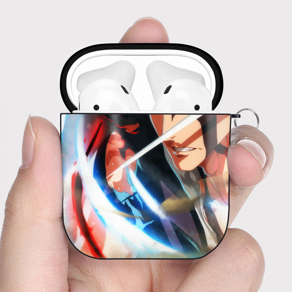 （画像用） ブリーチ BLEACH AirPods 第2世代保護ケース ハードシェル ブラック 耐衝撃・防指紋・カラビナ付き