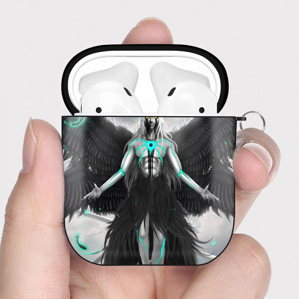 （画像用） ブリーチ BLEACH AirPods 第2世代保護ケース ハードシェル ブラック 耐衝撃・防指紋・カラビナ付き