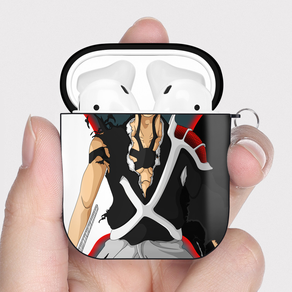 （画像用） ブリーチ BLEACH AirPods 第2世代保護ケース ハードシェル ブラック 耐衝撃・防指紋・カラビナ付き