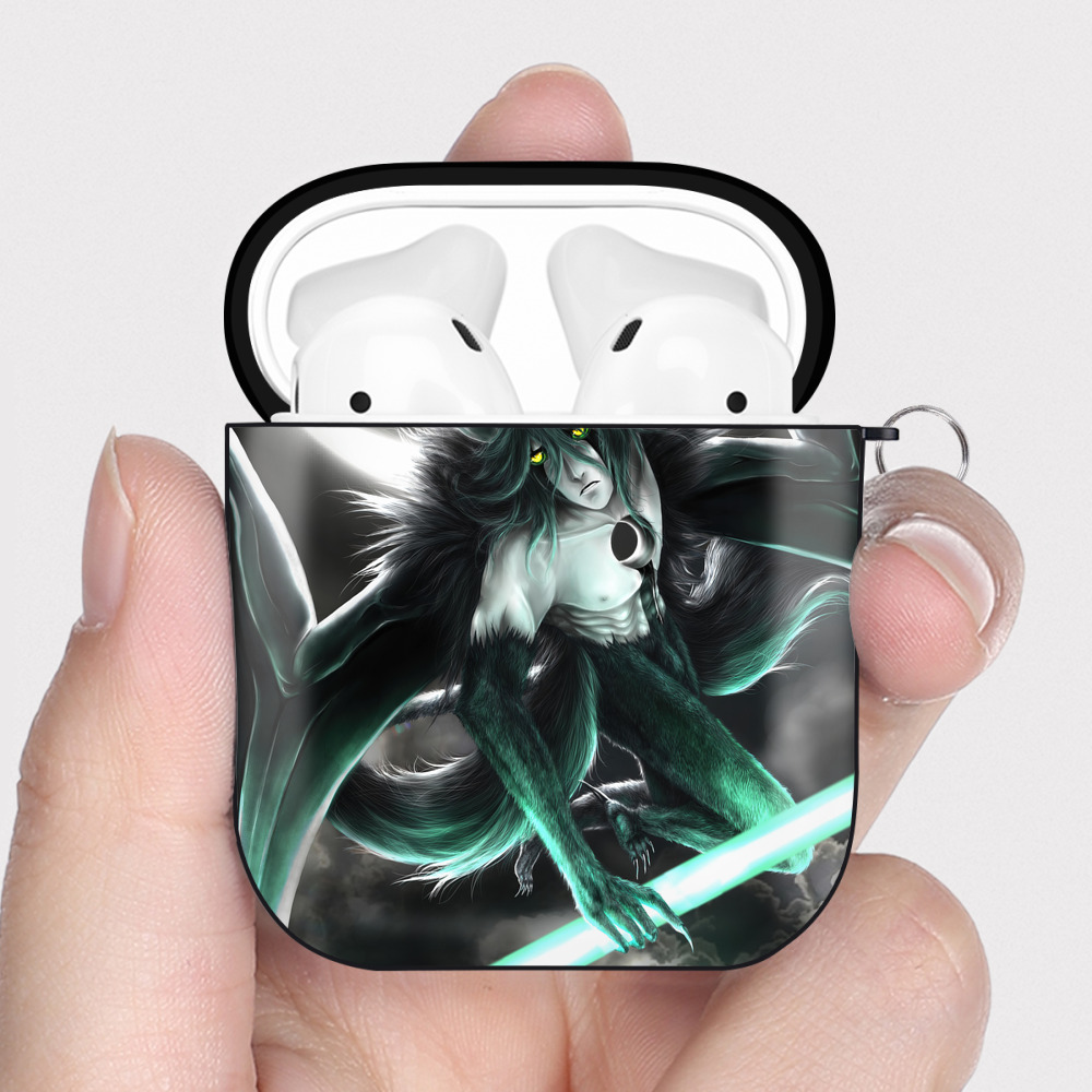 （画像用） ブリーチ BLEACH AirPods 第2世代保護ケース ハードシェル ブラック 耐衝撃・防指紋・カラビナ付き
