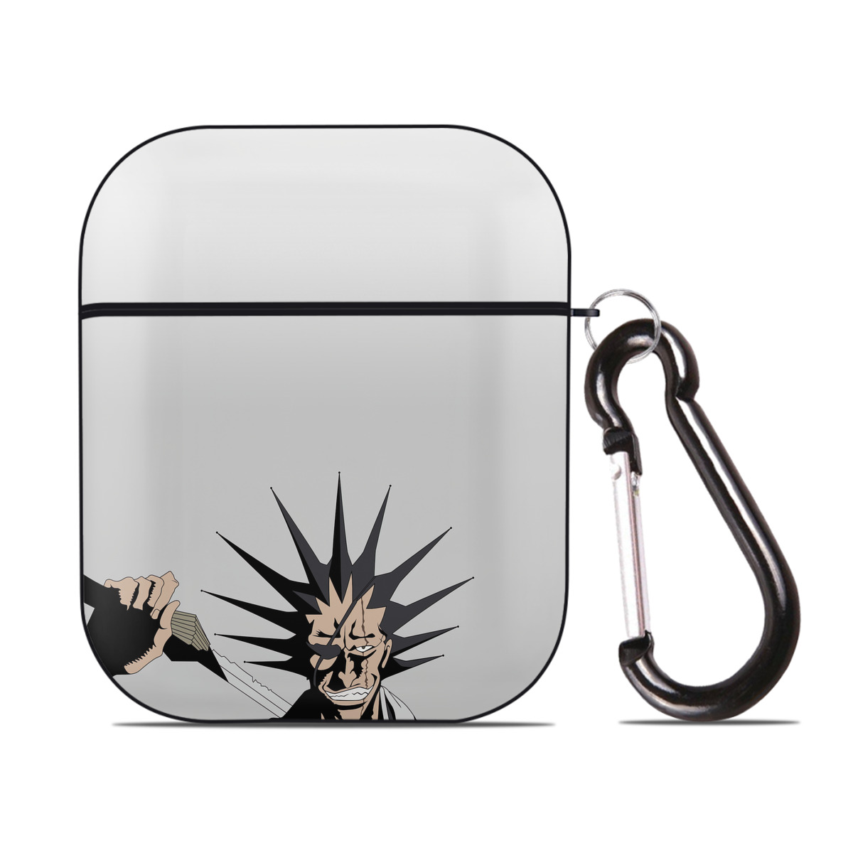 （画像用） ブリーチ BLEACH AirPods 第2世代保護ケース ハードシェル ブラック 耐衝撃・防指紋・カラビナ付き