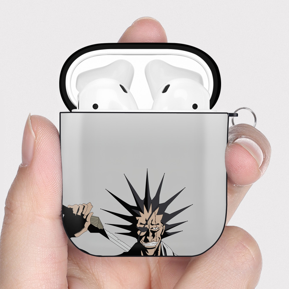 （画像用） ブリーチ BLEACH AirPods 第2世代保護ケース ハードシェル ブラック 耐衝撃・防指紋・カラビナ付き