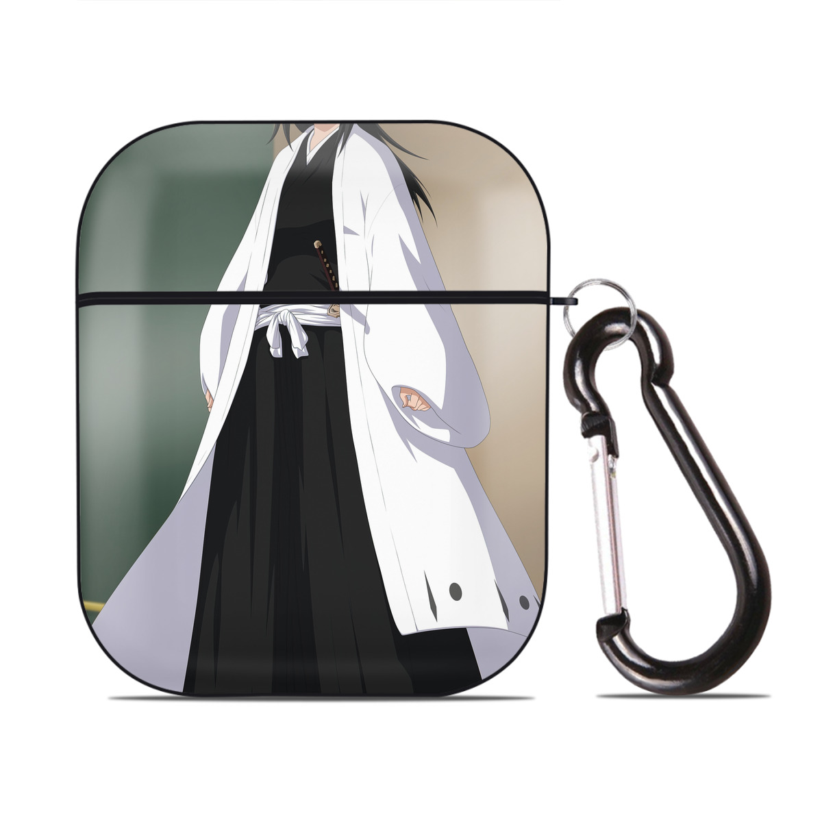 （画像用） ブリーチ BLEACH AirPods 第2世代保護ケース ハードシェル ブラック 耐衝撃・防指紋・カラビナ付き