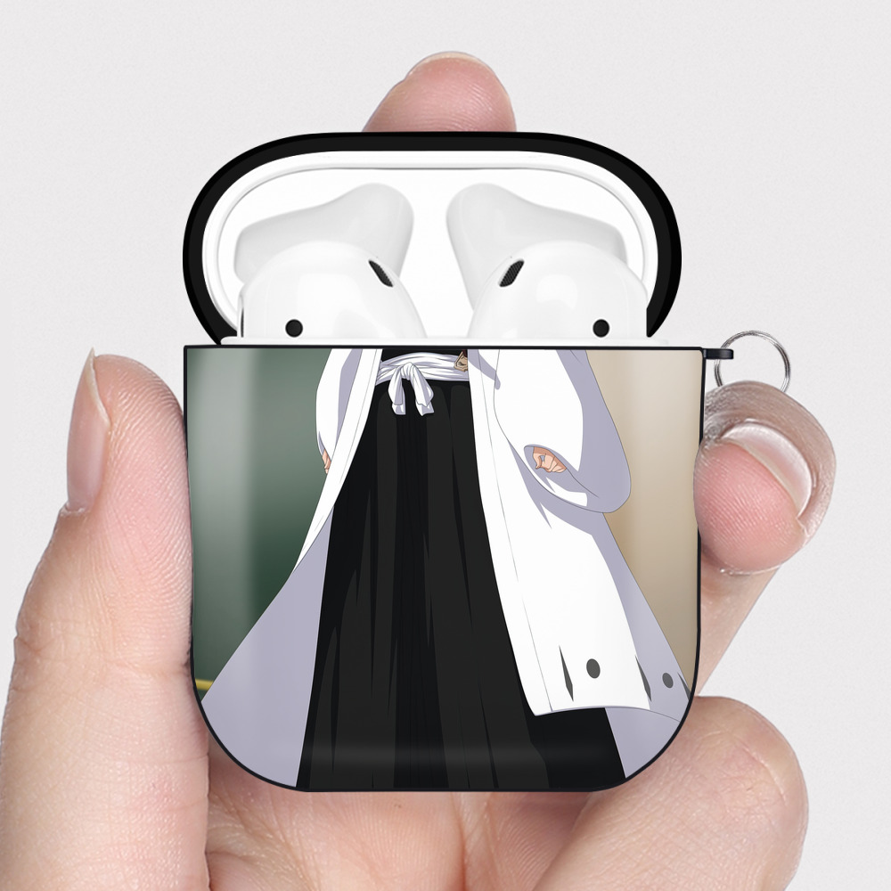 （画像用） ブリーチ BLEACH AirPods 第2世代保護ケース ハードシェル ブラック 耐衝撃・防指紋・カラビナ付き