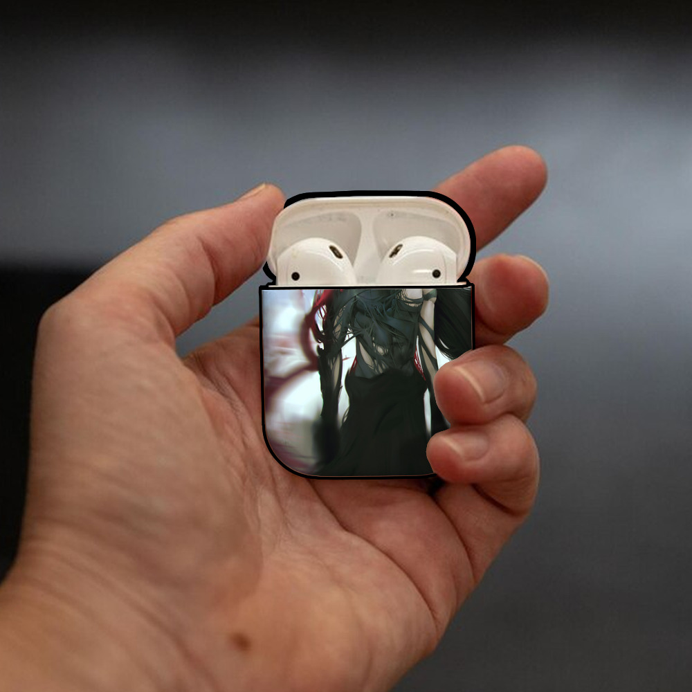 ブリーチ BLEACH AirPods 第2世代保護ケース ハードシェル ブラック 耐衝撃・防指紋・カラビナ付き