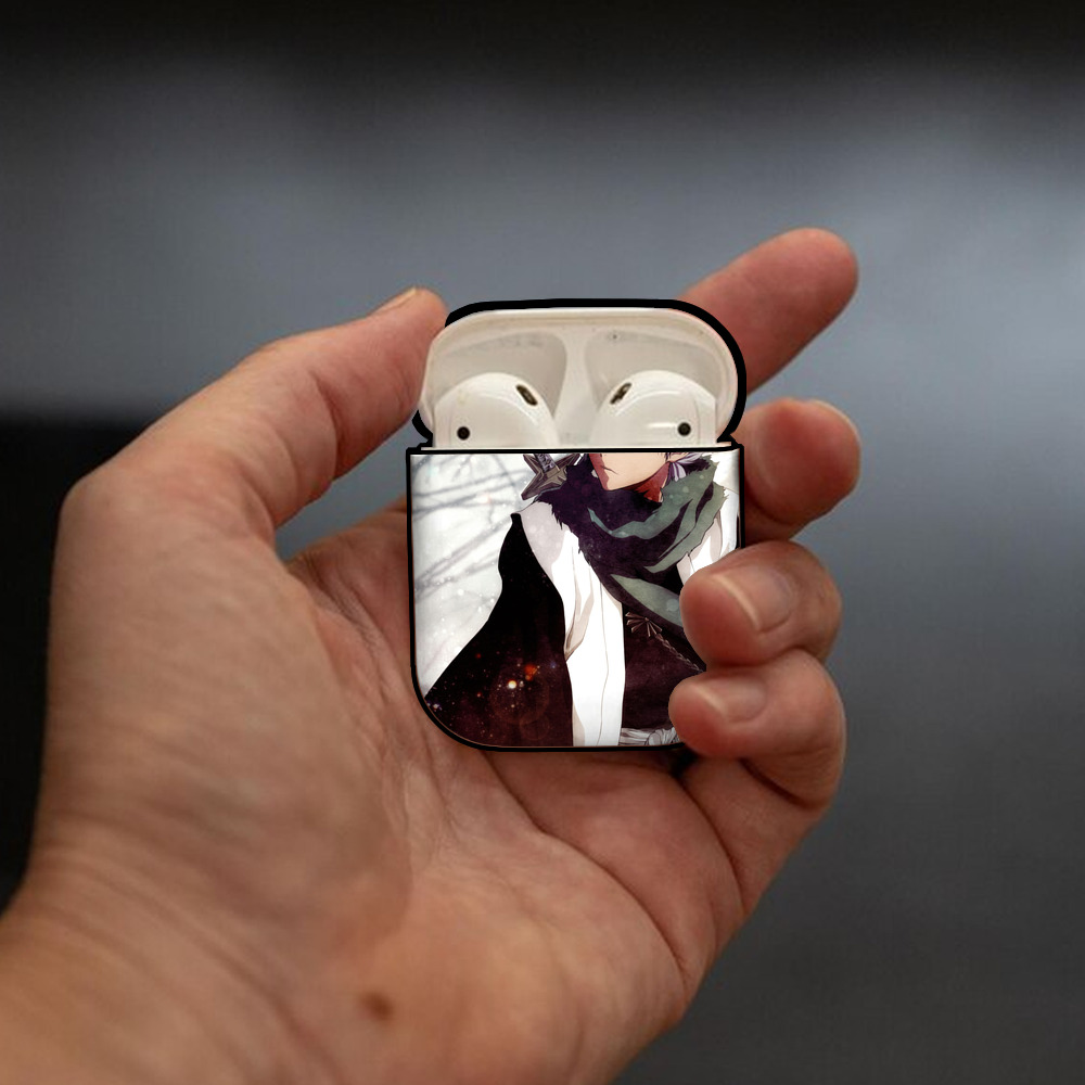 ブリーチ BLEACH AirPods 第2世代保護ケース ハードシェル ブラック 耐衝撃・防指紋・カラビナ付き