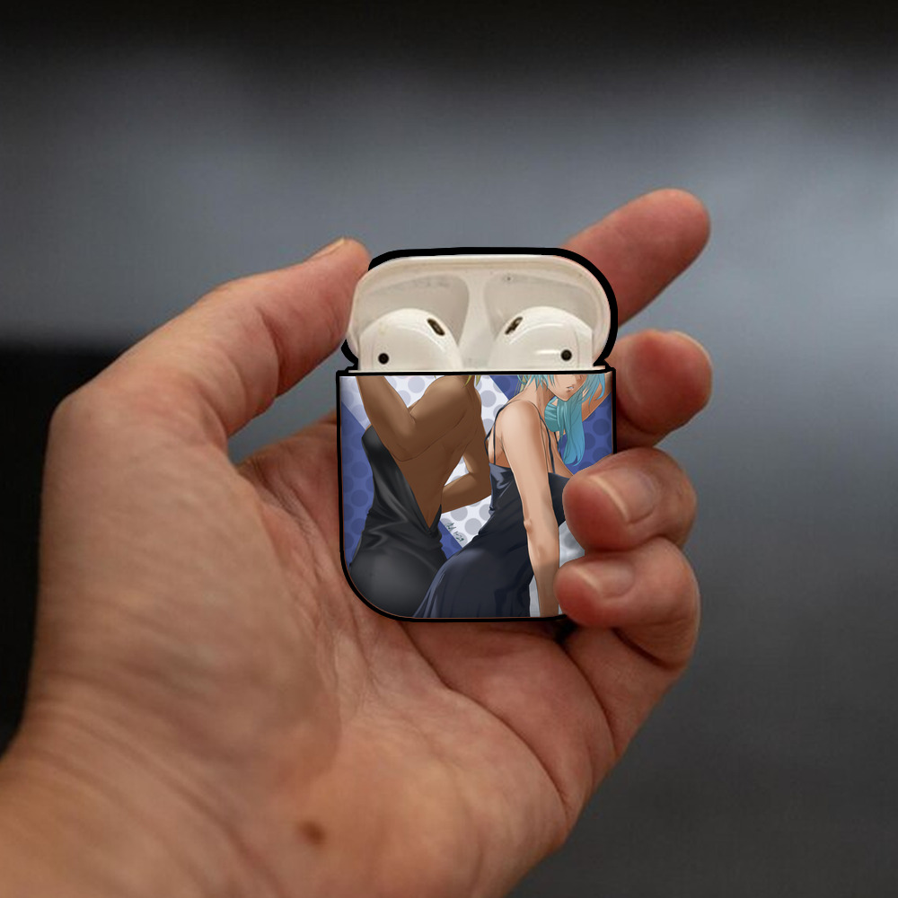 ブリーチ BLEACH AirPods 第2世代保護ケース ハードシェル ブラック 耐衝撃・防指紋・カラビナ付き