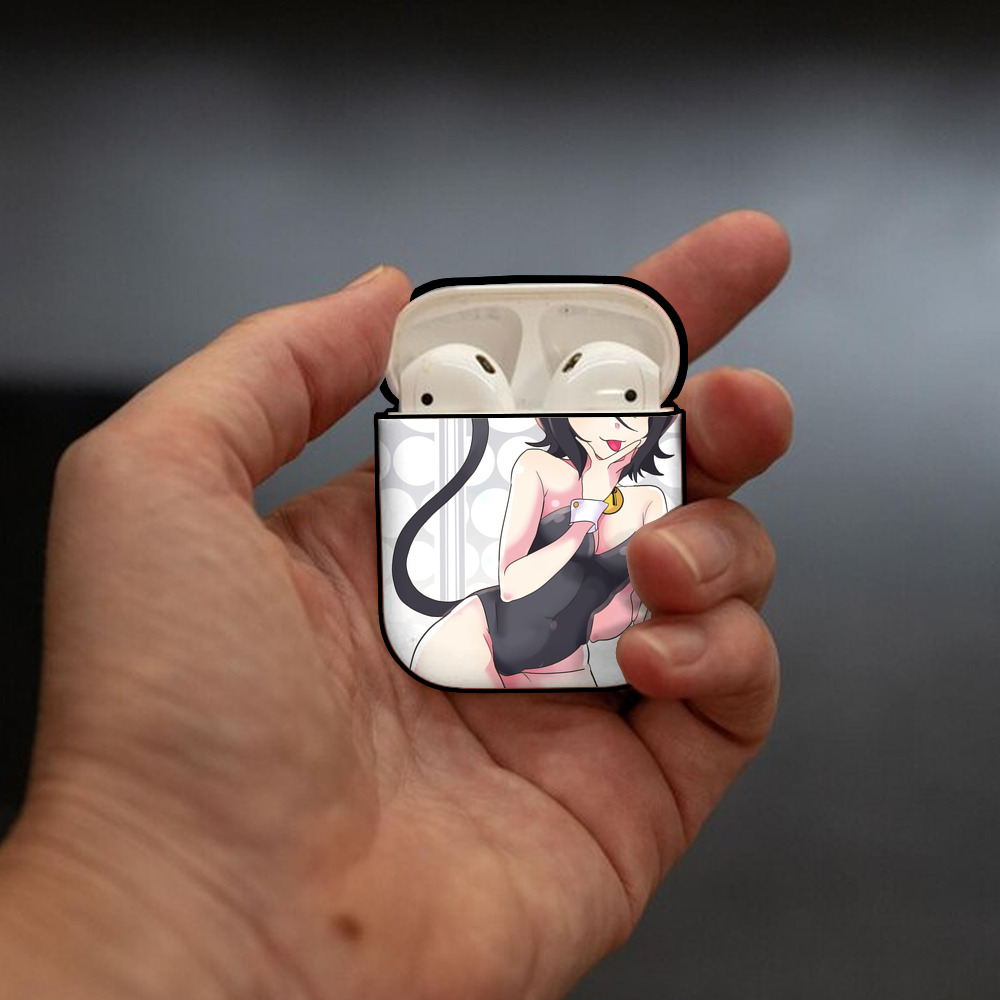 ブリーチ BLEACH AirPods 第2世代保護ケース ハードシェル ブラック 耐衝撃・防指紋・カラビナ付き