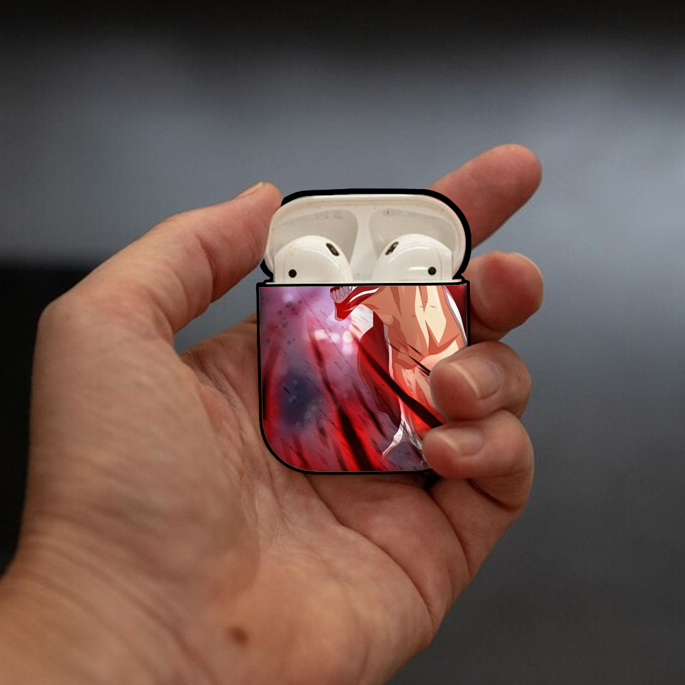 ブリーチ BLEACH AirPods 第2世代保護ケース ハードシェル ブラック 耐衝撃・防指紋・カラビナ付き