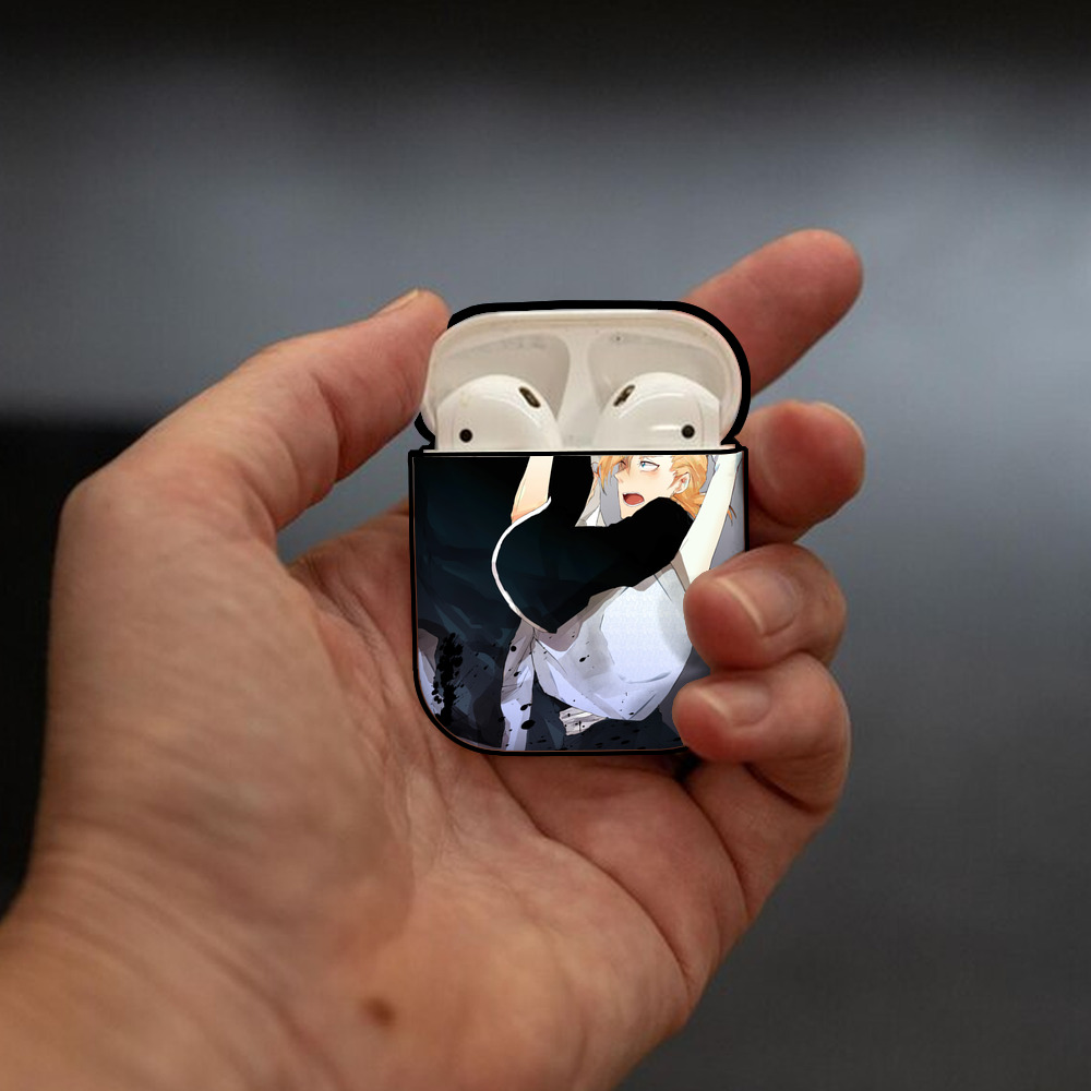 ブリーチ BLEACH AirPods 第2世代保護ケース ハードシェル ブラック 耐衝撃・防指紋・カラビナ付き
