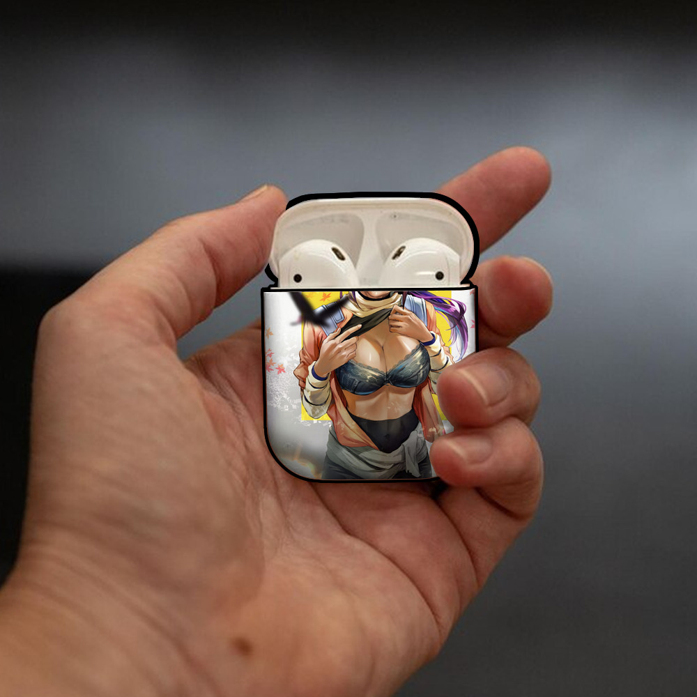 ブリーチ BLEACH AirPods 第2世代保護ケース ハードシェル ブラック 耐衝撃・防指紋・カラビナ付き