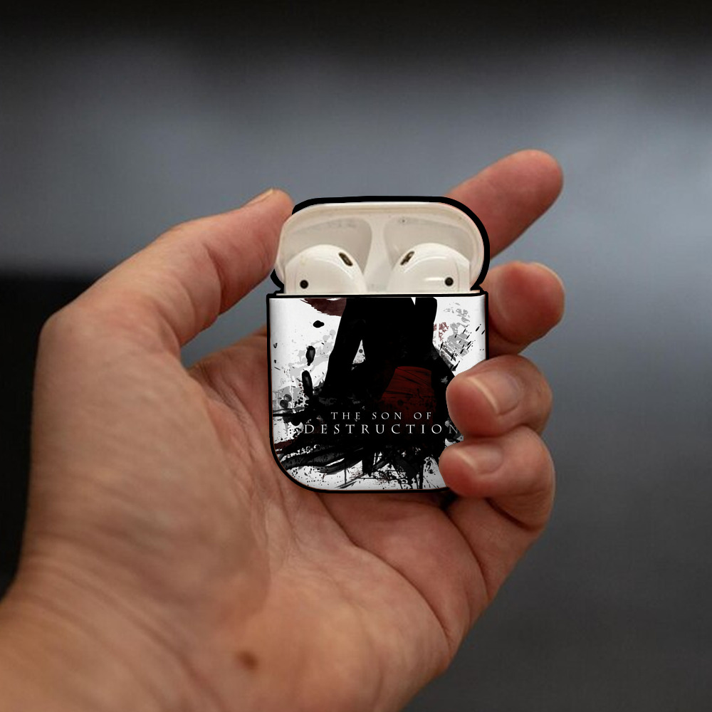 ブリーチ BLEACH AirPods 第2世代保護ケース ハードシェル ブラック 耐衝撃・防指紋・カラビナ付き
