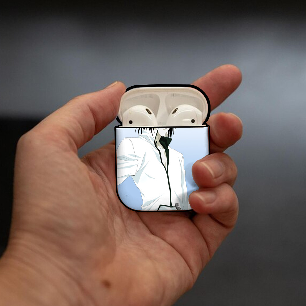 ブリーチ BLEACH AirPods 第2世代保護ケース ハードシェル ブラック 耐衝撃・防指紋・カラビナ付き