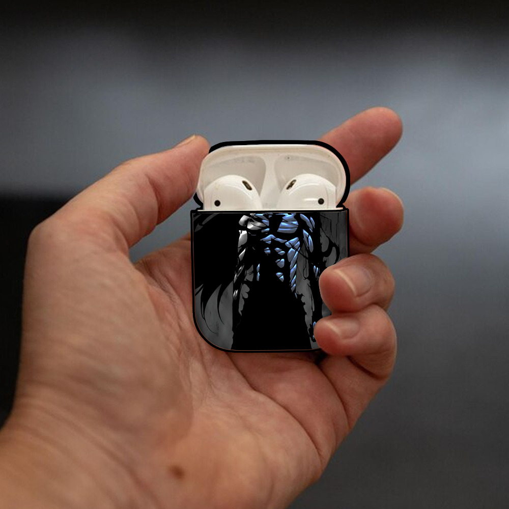 ブリーチ BLEACH AirPods 第2世代保護ケース ハードシェル ブラック 耐衝撃・防指紋・カラビナ付き