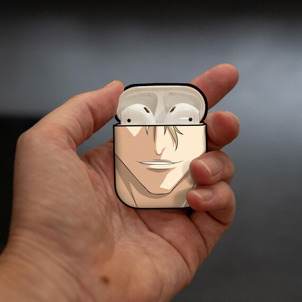 ブリーチ BLEACH AirPods 第2世代保護ケース ハードシェル ブラック 耐衝撃・防指紋・カラビナ付き