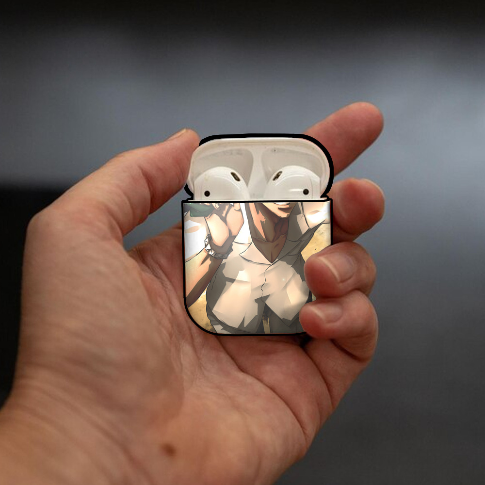 ブリーチ BLEACH AirPods 第2世代保護ケース ハードシェル ブラック 耐衝撃・防指紋・カラビナ付き