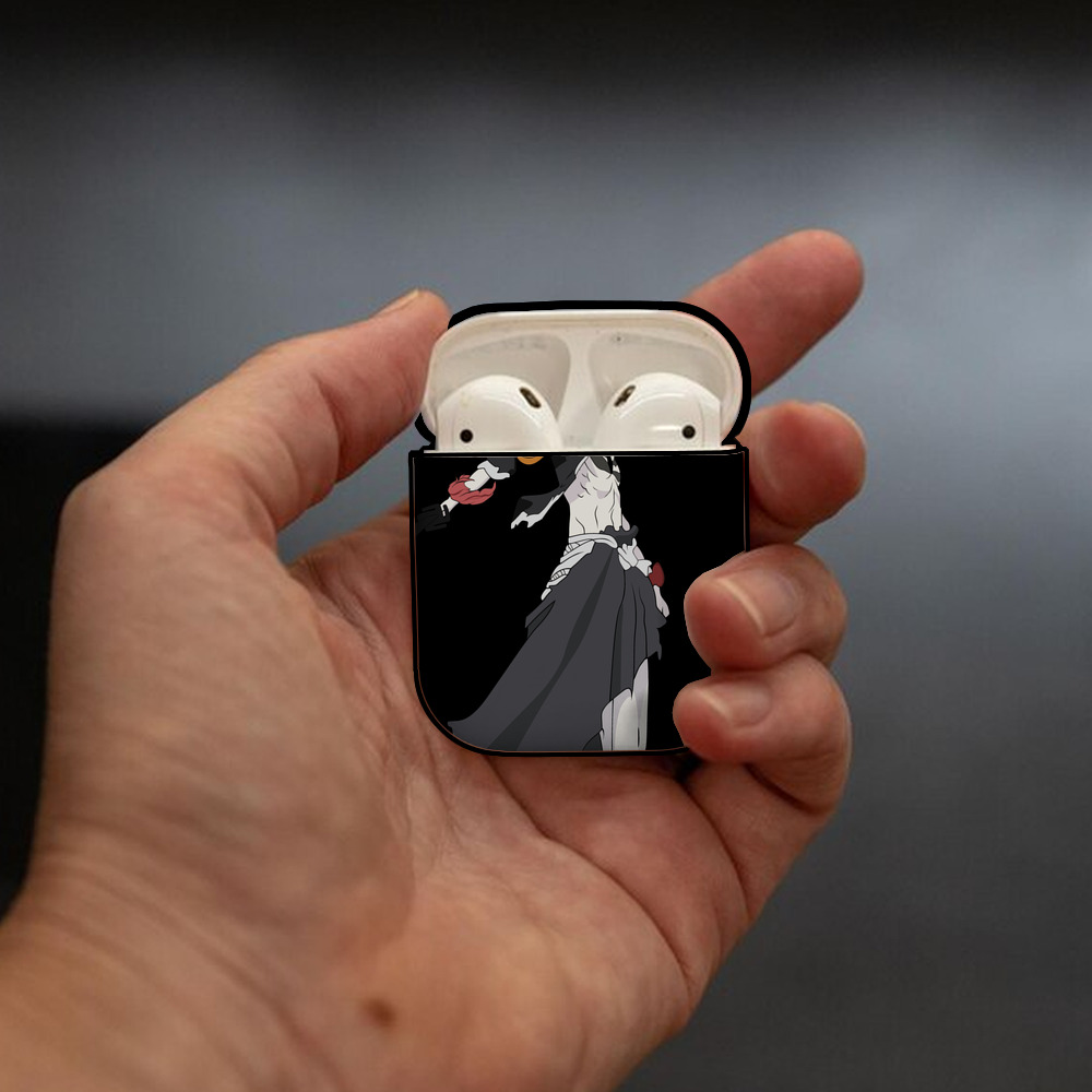 ブリーチ BLEACH AirPods 第2世代保護ケース ハードシェル ブラック 耐衝撃・防指紋・カラビナ付き