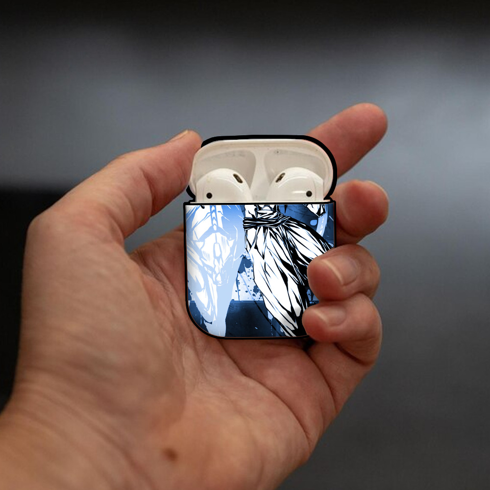 ブリーチ BLEACH AirPods 第2世代保護ケース ハードシェル ブラック 耐衝撃・防指紋・カラビナ付き