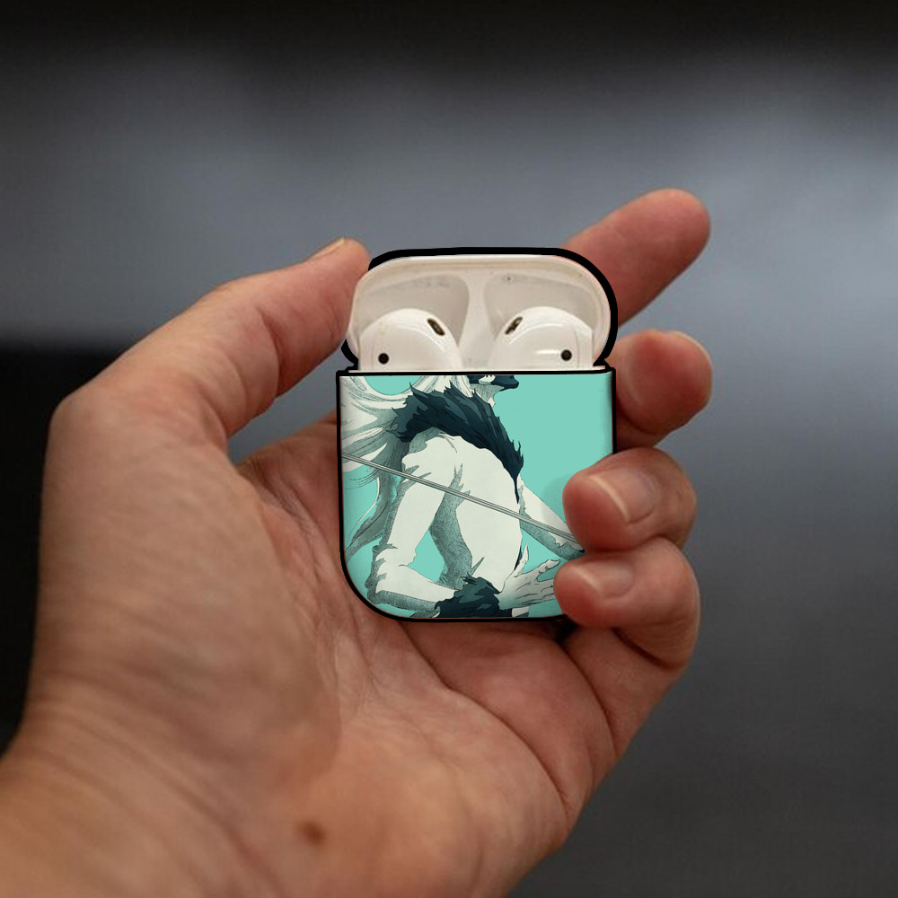ブリーチ BLEACH AirPods 第2世代保護ケース ハードシェル ブラック 耐衝撃・防指紋・カラビナ付き