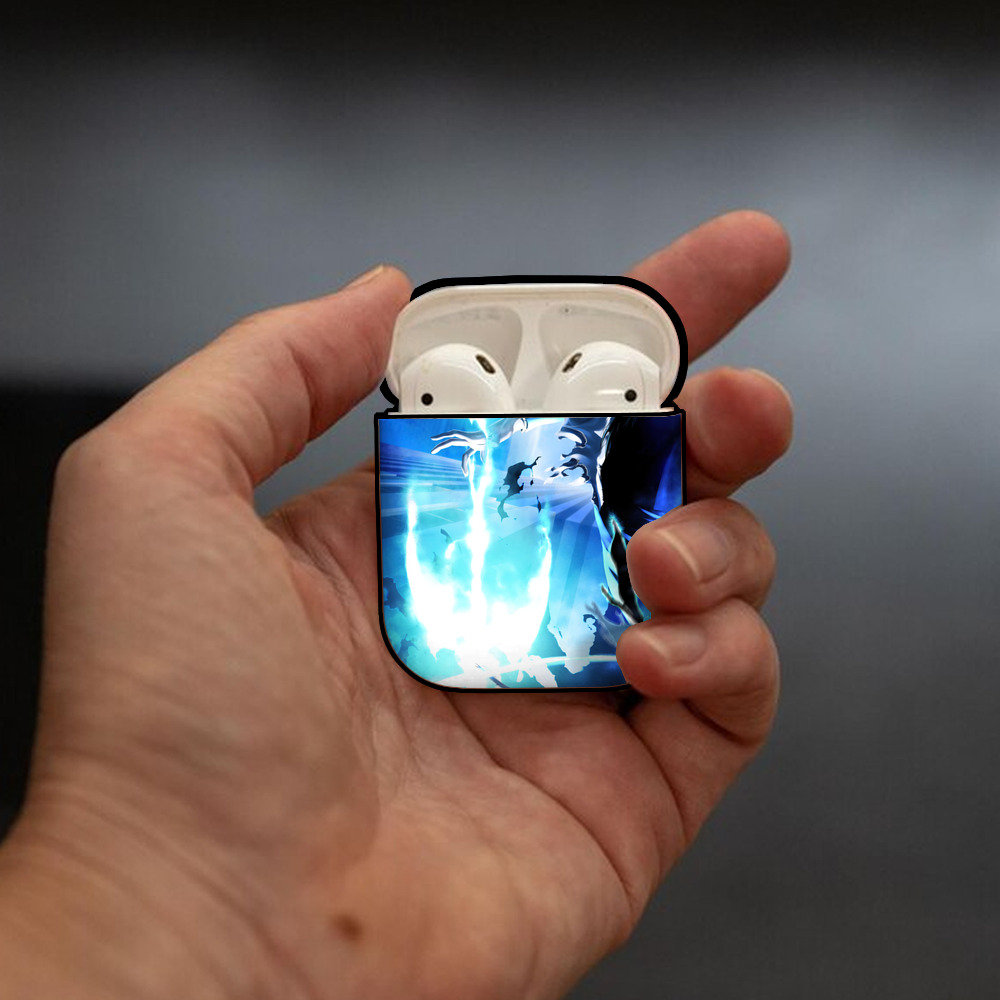 ブリーチ BLEACH AirPods 第2世代保護ケース ハードシェル ブラック 耐衝撃・防指紋・カラビナ付き