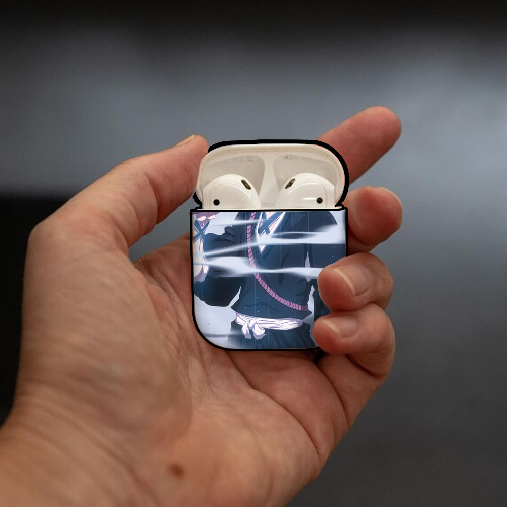 ブリーチ BLEACH AirPods 第2世代保護ケース ハードシェル ブラック 耐衝撃・防指紋・カラビナ付き