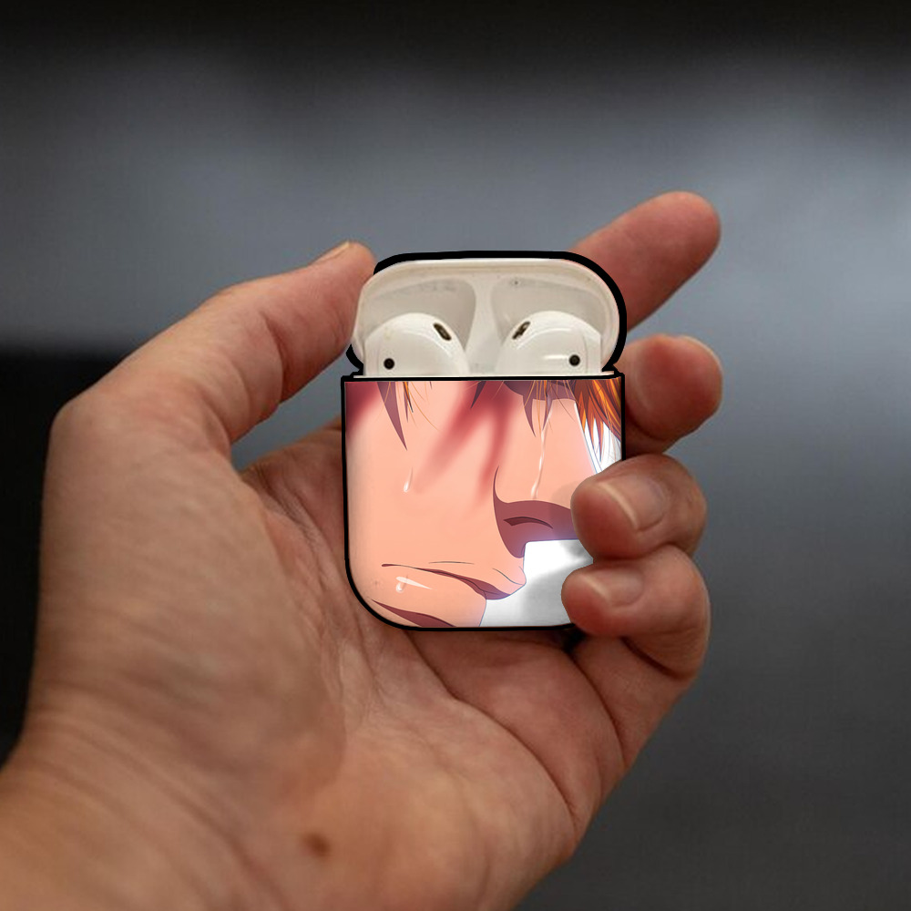 ブリーチ BLEACH AirPods 第2世代保護ケース ハードシェル ブラック 耐衝撃・防指紋・カラビナ付き