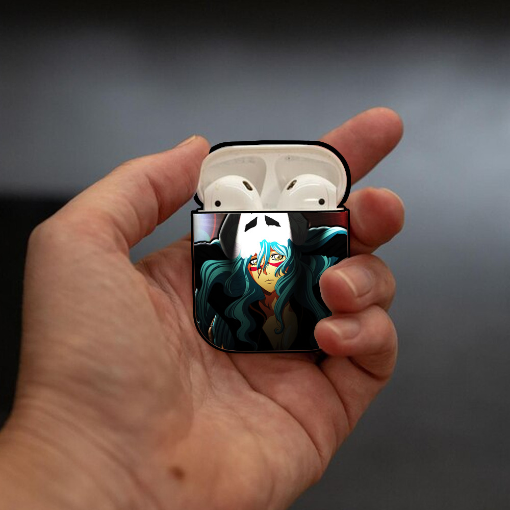 ブリーチ BLEACH AirPods 第2世代保護ケース ハードシェル ブラック 耐衝撃・防指紋・カラビナ付き