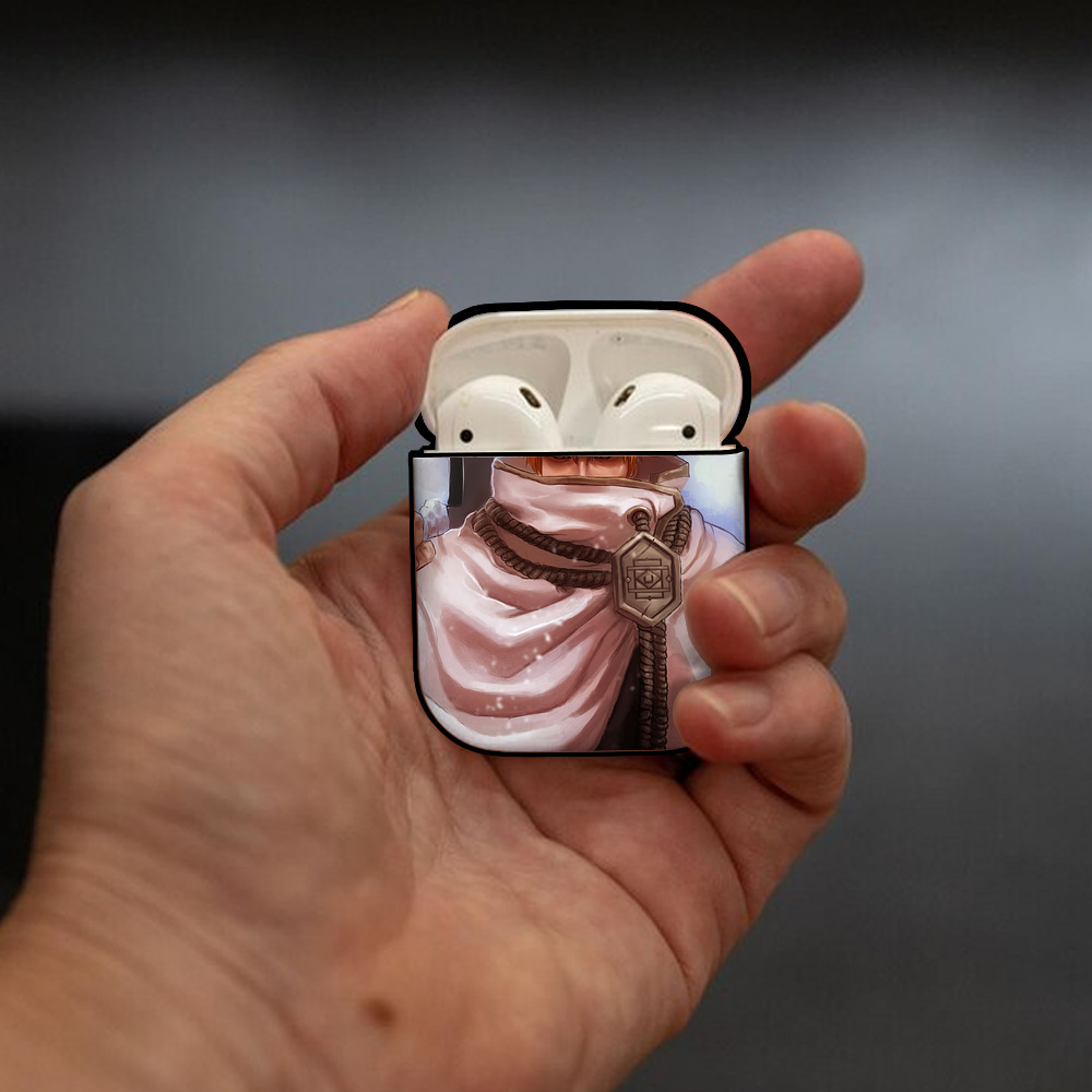 ブリーチ BLEACH AirPods 第2世代保護ケース ハードシェル ブラック 耐衝撃・防指紋・カラビナ付き
