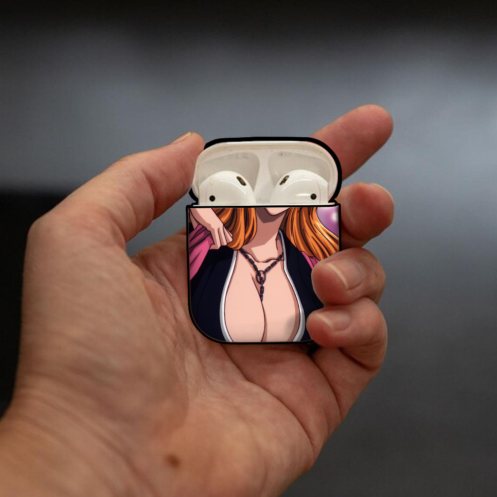 ブリーチ BLEACH AirPods 第2世代保護ケース ハードシェル ブラック 耐衝撃・防指紋・カラビナ付き