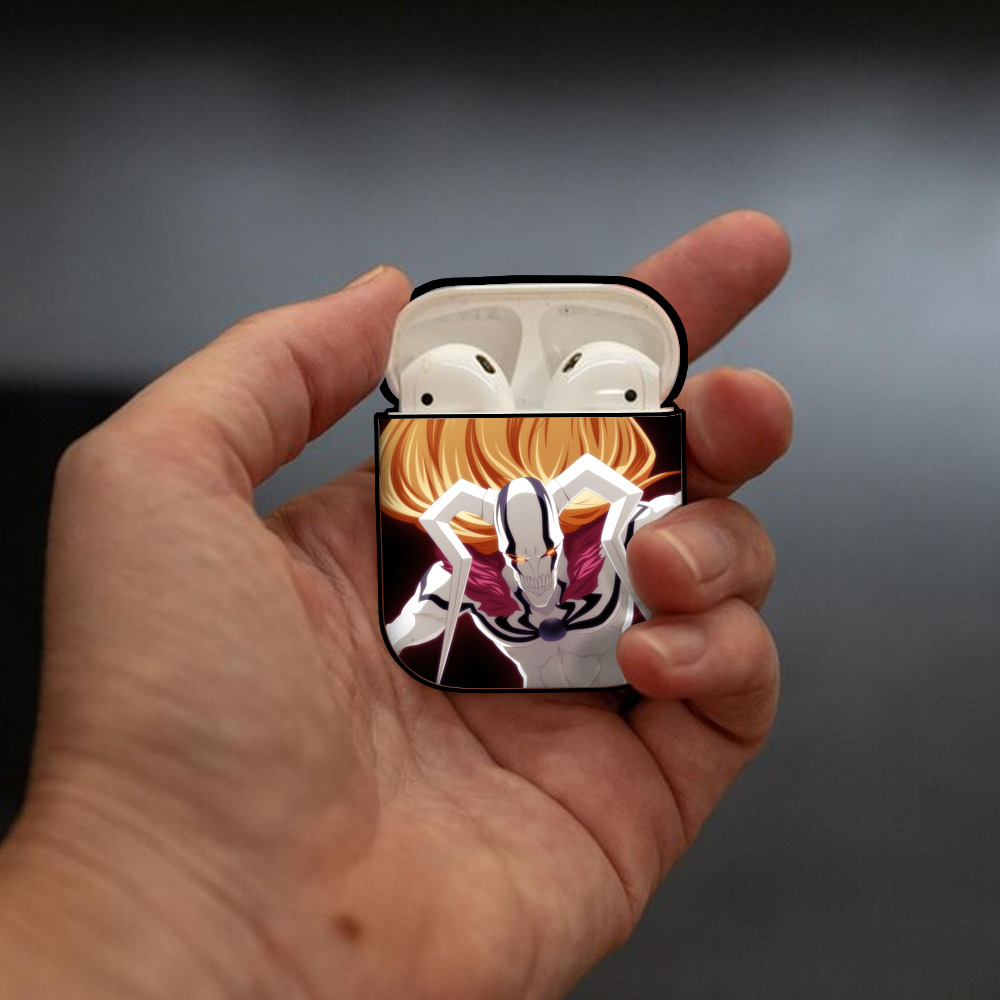 ブリーチ BLEACH AirPods 第2世代保護ケース ハードシェル ブラック 耐衝撃・防指紋・カラビナ付き