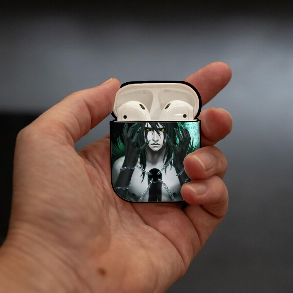 ブリーチ BLEACH AirPods 第2世代保護ケース ハードシェル ブラック 耐衝撃・防指紋・カラビナ付き