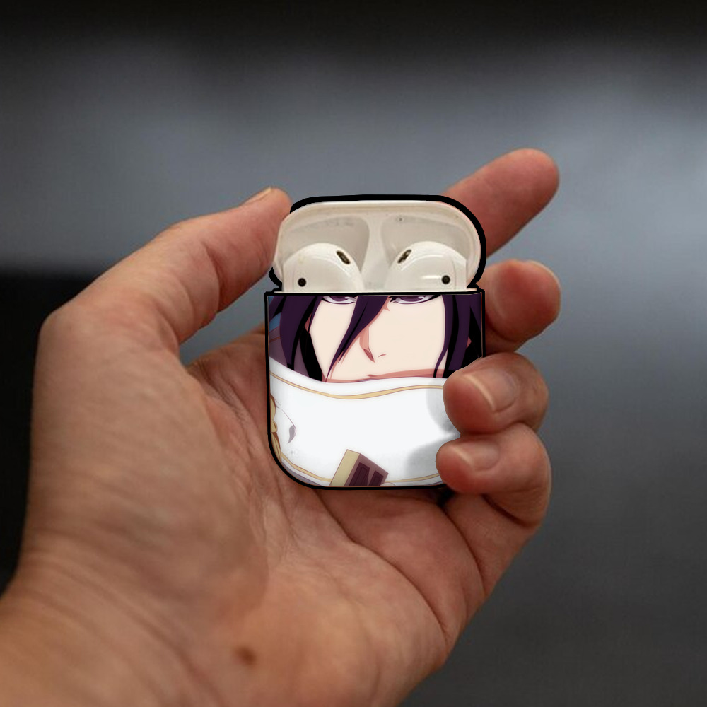ブリーチ BLEACH AirPods 第2世代保護ケース ハードシェル ブラック 耐衝撃・防指紋・カラビナ付き