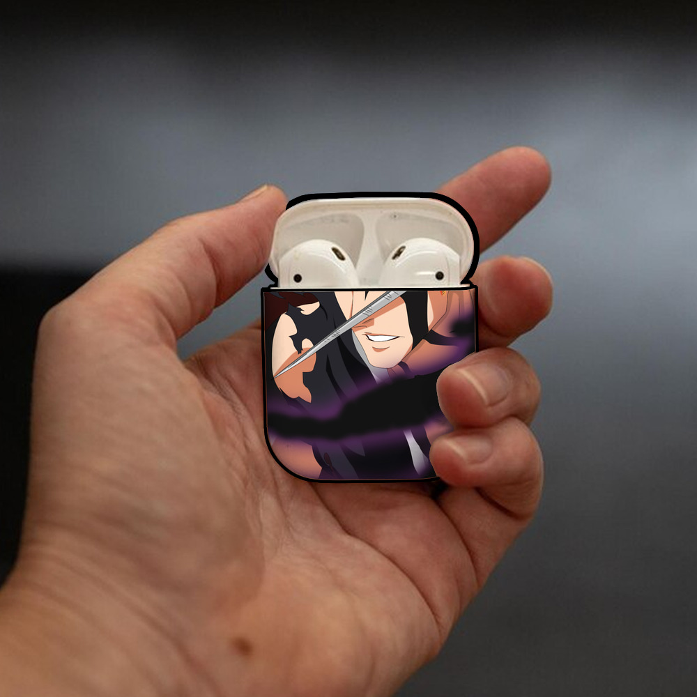 ブリーチ BLEACH AirPods 第2世代保護ケース ハードシェル ブラック 耐衝撃・防指紋・カラビナ付き