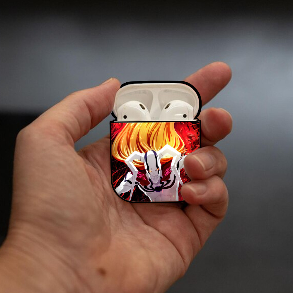 ブリーチ BLEACH AirPods 第2世代保護ケース ハードシェル ブラック 耐衝撃・防指紋・カラビナ付き