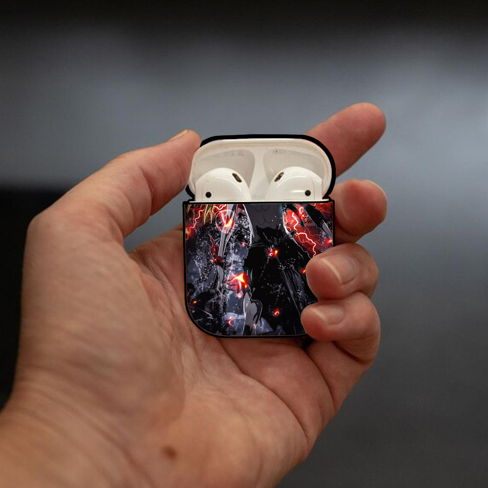 ブリーチ BLEACH AirPods 第2世代保護ケース ハードシェル ブラック 耐衝撃・防指紋・カラビナ付き