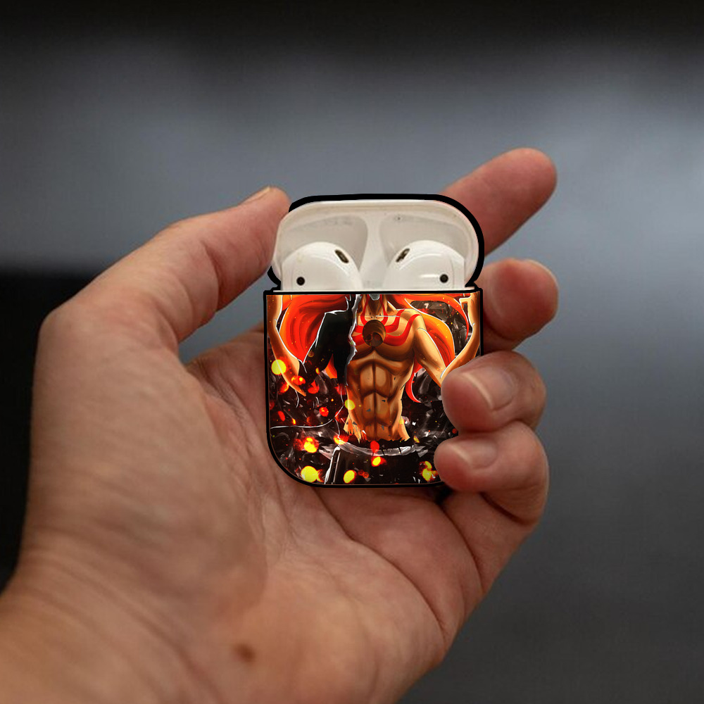 ブリーチ BLEACH AirPods 第2世代保護ケース ハードシェル ブラック 耐衝撃・防指紋・カラビナ付き