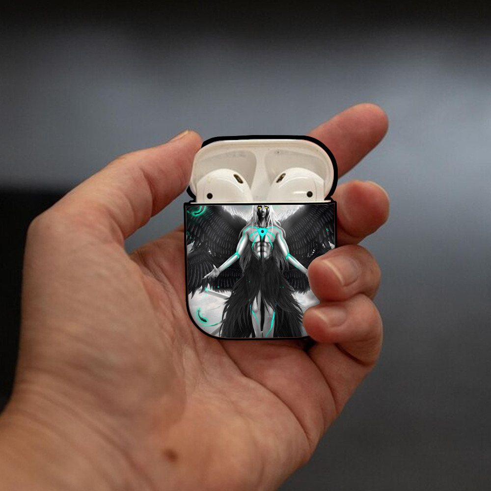 ブリーチ BLEACH AirPods 第2世代保護ケース ハードシェル ブラック 耐衝撃・防指紋・カラビナ付き