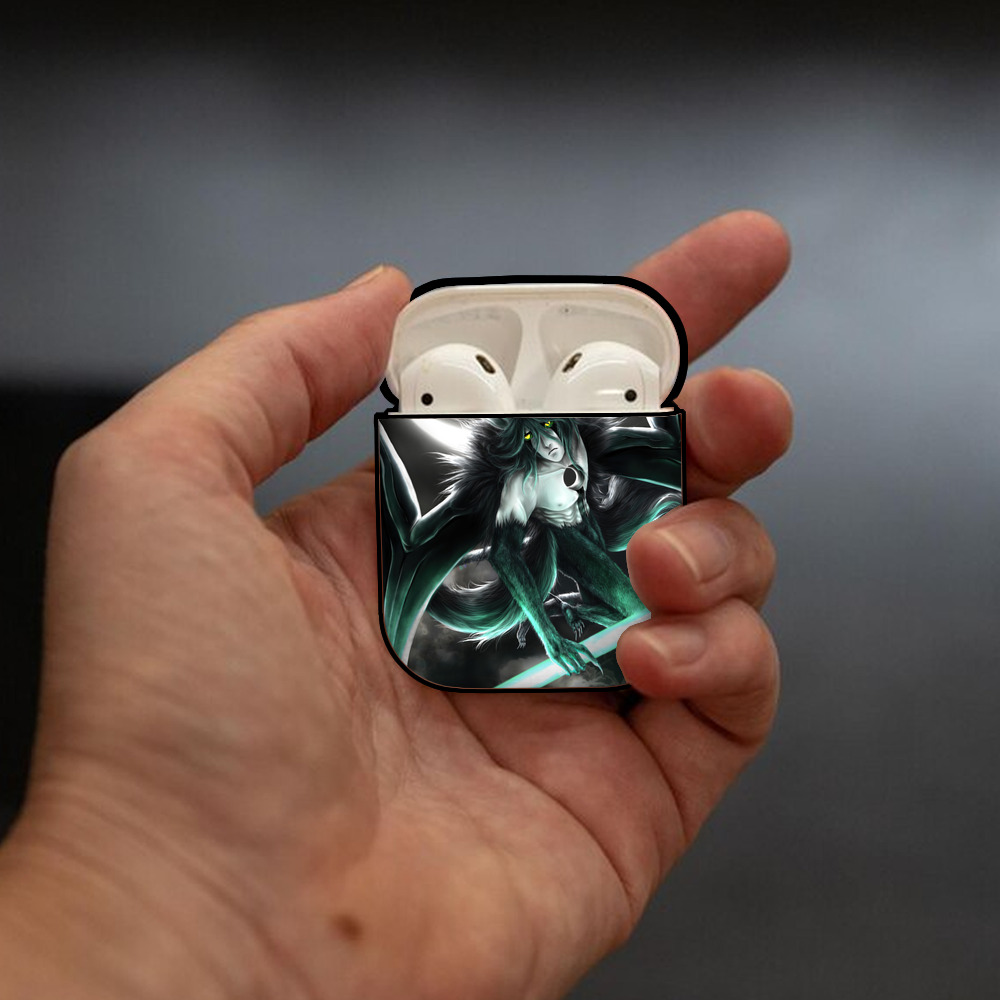 ブリーチ BLEACH AirPods 第2世代保護ケース ハードシェル ブラック 耐衝撃・防指紋・カラビナ付き
