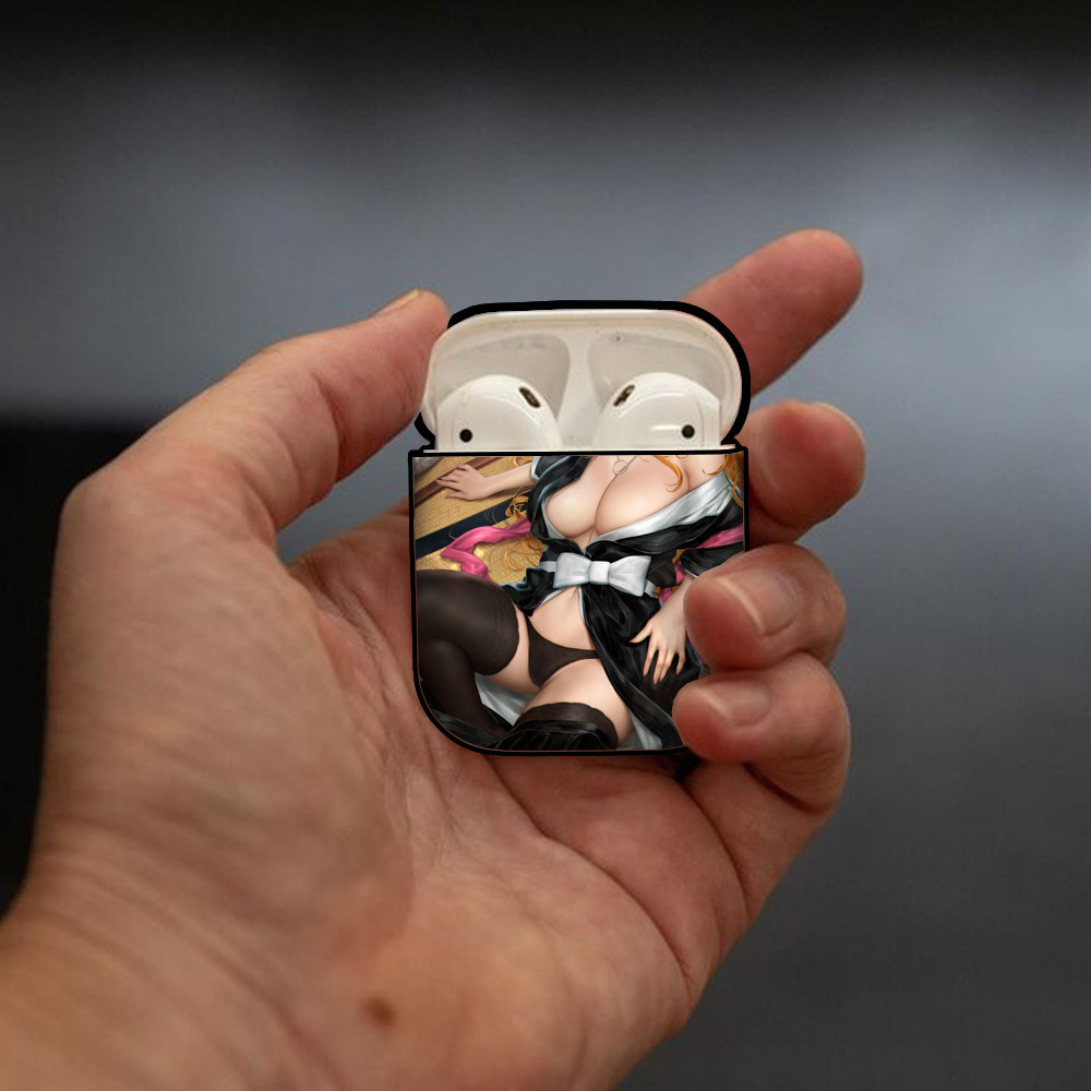 ブリーチ BLEACH AirPods 第2世代保護ケース ハードシェル ブラック 耐衝撃・防指紋・カラビナ付き