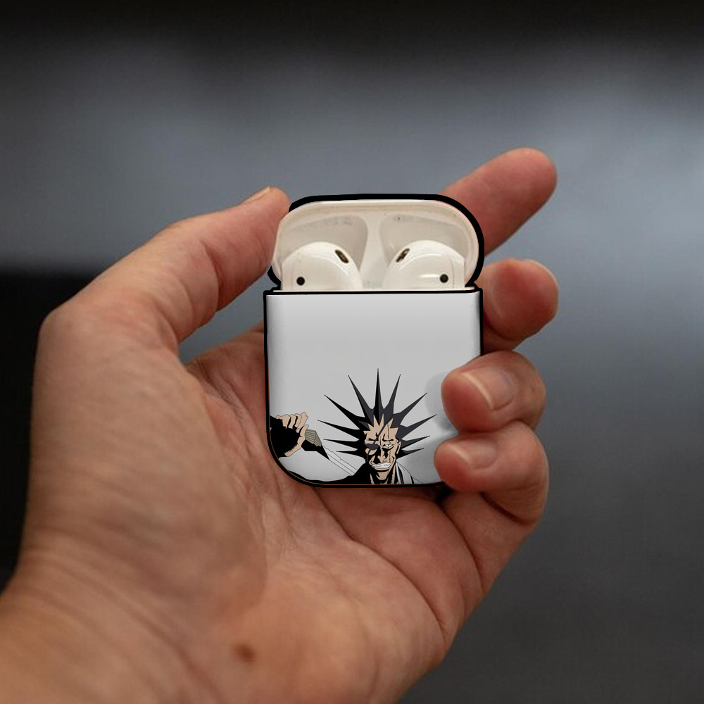 ブリーチ BLEACH AirPods 第2世代保護ケース ハードシェル ブラック 耐衝撃・防指紋・カラビナ付き