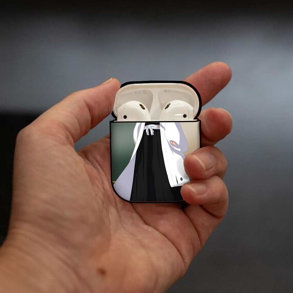 ブリーチ BLEACH AirPods 第2世代保護ケース ハードシェル ブラック 耐衝撃・防指紋・カラビナ付き